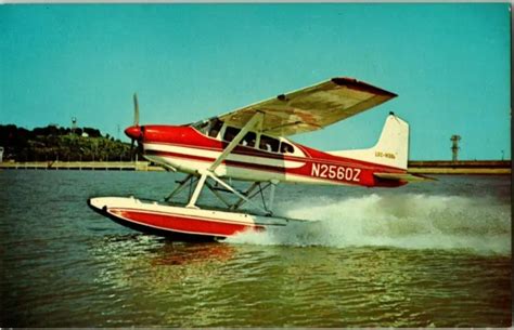 postcard seaplane   lake   ozarks bagnell dam missouri   picclick