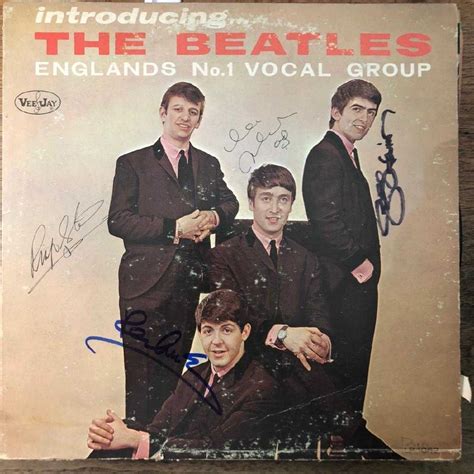 signed beatles introducing the beatles album