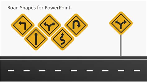 road shapes  powerpoint  slidemodel