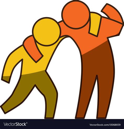 person helping someone royalty free vector image