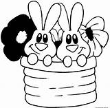 Easter Printable Coloring Bunny Pages Kids Bunnies Colouring 1008 1024 Flowers sketch template