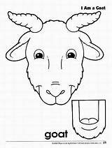 Goat Puppet Puppets Templates Goats Sack Billy Gruff Masks Artigianato Burattini Artigianali sketch template
