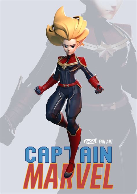 Artstation Captain Marvel Kontorn Boonyanate