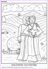 Jacob Biblewise Leah Isaac Marries Biblia Korner Lesson Rebekah Template sketch template
