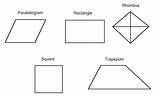 Quadrilaterals Properties Square Parallelogram Rhombus Trapezoid Memorize Kite Rectangle Rectangles Hubpages sketch template