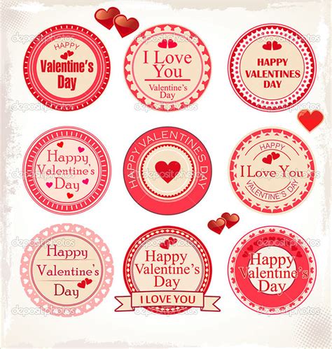 printable valentines labels psd designs  premium templates