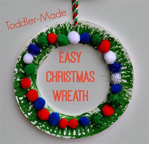 easy christmas wreath  kids  blog  mom