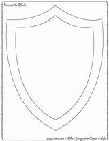 Shield Chevalier Ritter Anniversaire Tale Decorate Bouclier Schild Wapenschild Queens Activities Ontwerpen sketch template
