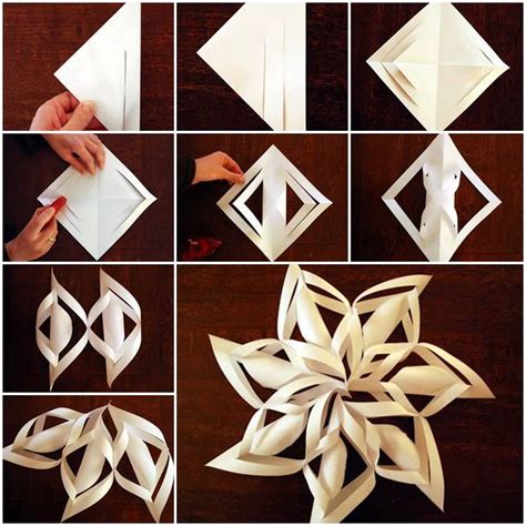 Make Your 3d Paper Snowflakes In 4 Simple Steps Video Tutorial