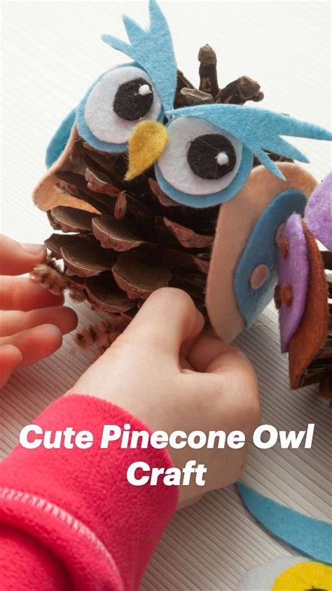 cute pinecone owl craft pinterest