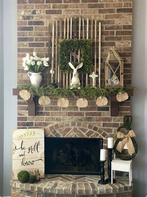stylish ideas  creatively decorate  mantel  easter