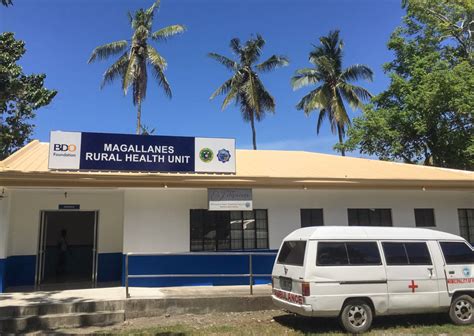 bdo foundation sets  rehabilitate  rural health center