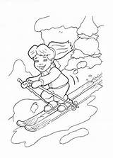 Ski Coloring Emmy Pages Printable Dragon Tales Categories sketch template