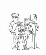 Drama Total Coloring Pages Getcolorings sketch template