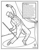 Astaire Fred Dancers sketch template