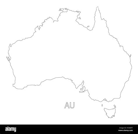 australian map coloring page