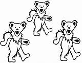 Grateful Dead Coloring Pages Bears Bear Dancing Drawing Printable Color Getcolorings Getdrawings Clipartmag Paintingvalley Popular Template sketch template