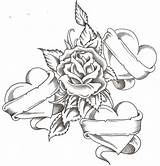 Heart Tattoo Roses Drawing Drawings Sketch Hearts Designs Rose Tattoos Draw Coloring Flowers Flower Sketches Easy Bird Paintingvalley Adult Tattoodaze sketch template