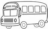 Coloring Bus Pages School Print sketch template