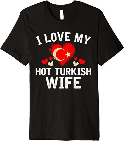 i love my hot turkish wife christmas t premium t shirt