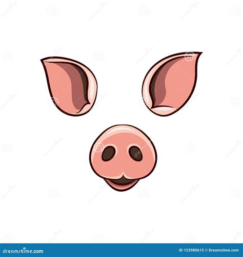 printable pig ears  nose template miinullekko