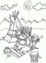 Indianer Indianen Indiaan Kleurplaat Kleurplaten Nijlpaard Indianie Ministeck Bewundernswert Kolorowanki Animaatjes Malvorlage Malvorlagen Stimmen sketch template