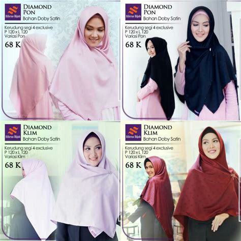 katalog jilbab segi empat nibras hijab pon klim