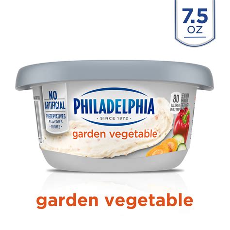philadelphia garden vegetable cream cheese spread 7 5 oz
