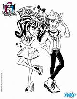 Monster High Draculaura Coloring Pages Deuce Para Colorear Print Clawd Dibujo Clawdeen Dolls Hellokids Dibujos Color Printable Visitar Wolf Imagenes sketch template