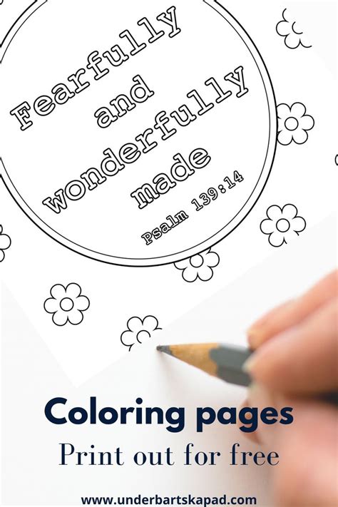 printable coloring pages psalm  fearfully