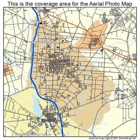 aerial photography map  vineland nj  jersey
