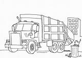 Truck Coloring Garbage Trash Pages Drawing Kids Plow Colouring Trucks Fire Printable Ausmalen Print Kinder Für Tonka Big Zum Peterbilt sketch template