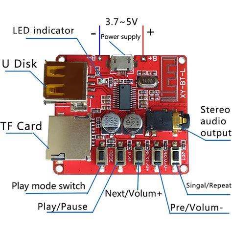 bluetooth wireless mp decoder board circuit board ble     lossless decoding module
