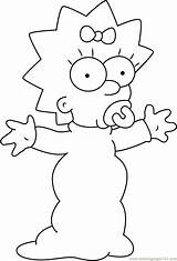 Simpson Maggie Coloring Pages Evelyn Margaret Simpsons Cartoon Printable Characters Kids Disney Drawings Color Coloringpages101 Print Drawing Cute Template sketch template