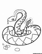 Coloring Snake Pages Drawing Snakes Coiled Rattlesnake Rattle Printable Printables Color Print Pdf Animal Kids Clipart Animals Board Choose Crotalus sketch template