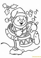 Coloring Elf Christmas Pages Kids Funny Sheets Shelf Elves Printable Drum Playing Color Colouring Holidays Colour Print Colors Printables Pdf sketch template
