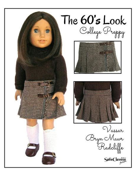 Sofie Clareese Fashion Sofies Retro Kilt Skirt Doll Clothes Pattern 18
