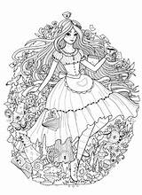 Coloring Behance Books Lineart Julia Rivers sketch template