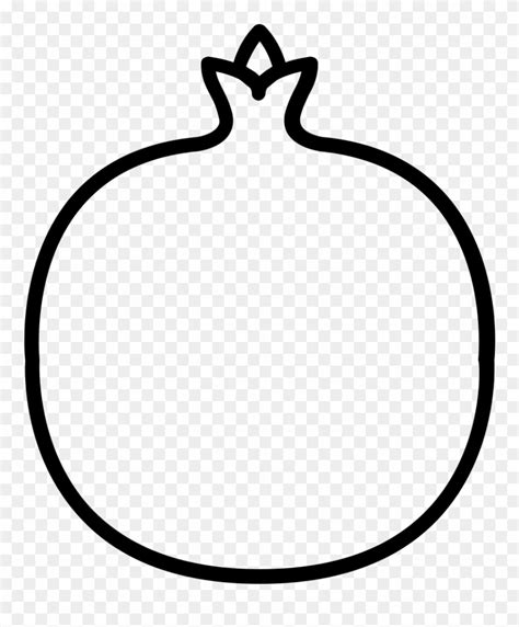 pomegranate clipart coloring page pomegranate coloring page
