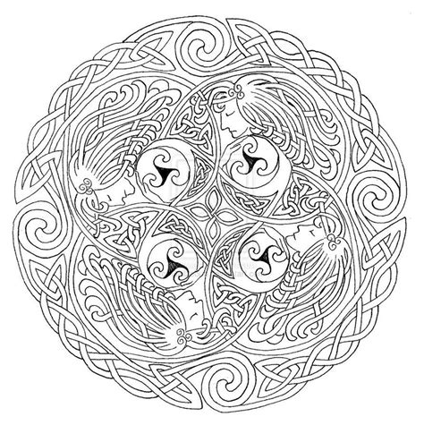 celtic designs coloring pages deviantart   norse mythology