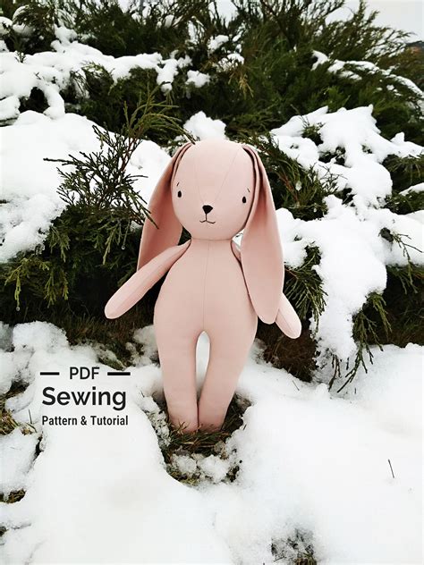 bunny rabbit sewing pattern tutorial bunny sewing etsy uk