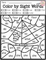 Silabas Ingles Aprender Faleena Colorear Homeschool Teacherspayteachers Dolch sketch template