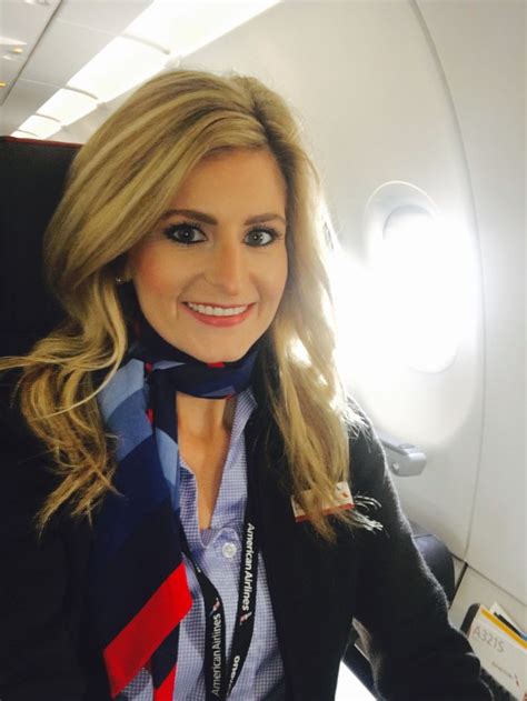 flight attendant selfie in 2019 american airlines flight