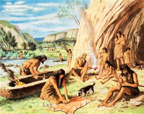 Cave People Of The Old Stone Age Stone Age People Prehistoric World