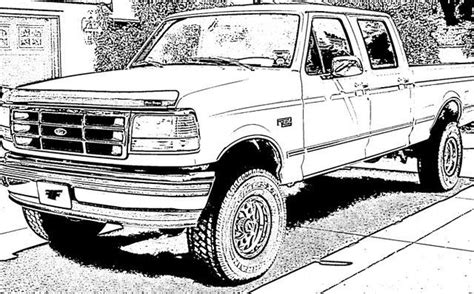 diesel truck ford truck coloring pages thekidsworksheet