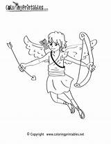 Coloring Cupid Pages Printable Holiday Please Thank Popular sketch template