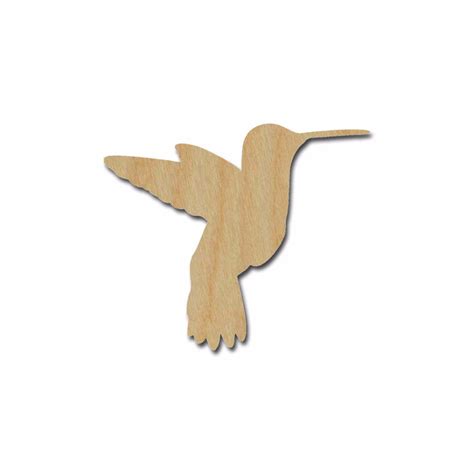 humming bird shape unfinished wood bird cutouts variety  sizes