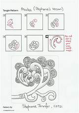 Mooka Zentangle Pattern Patterns Then Some Tangle sketch template
