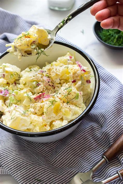 The Best Creamy Potato Salad Theveganbeauty