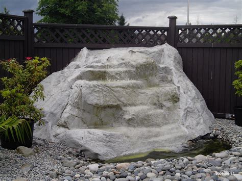 artificial rock waterfalls custom water features water walls